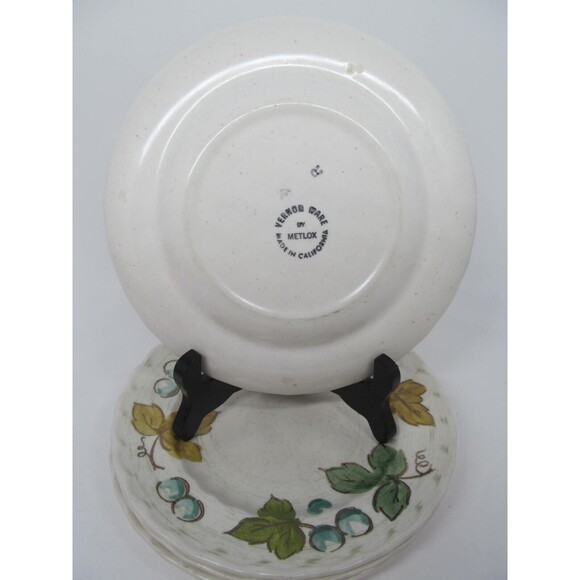 Metlox Vernon Ware Vinyard Set Of 4 Vintage 7 1/2" Salad Plates VGC    1960-1980 - Picture 5 of 9